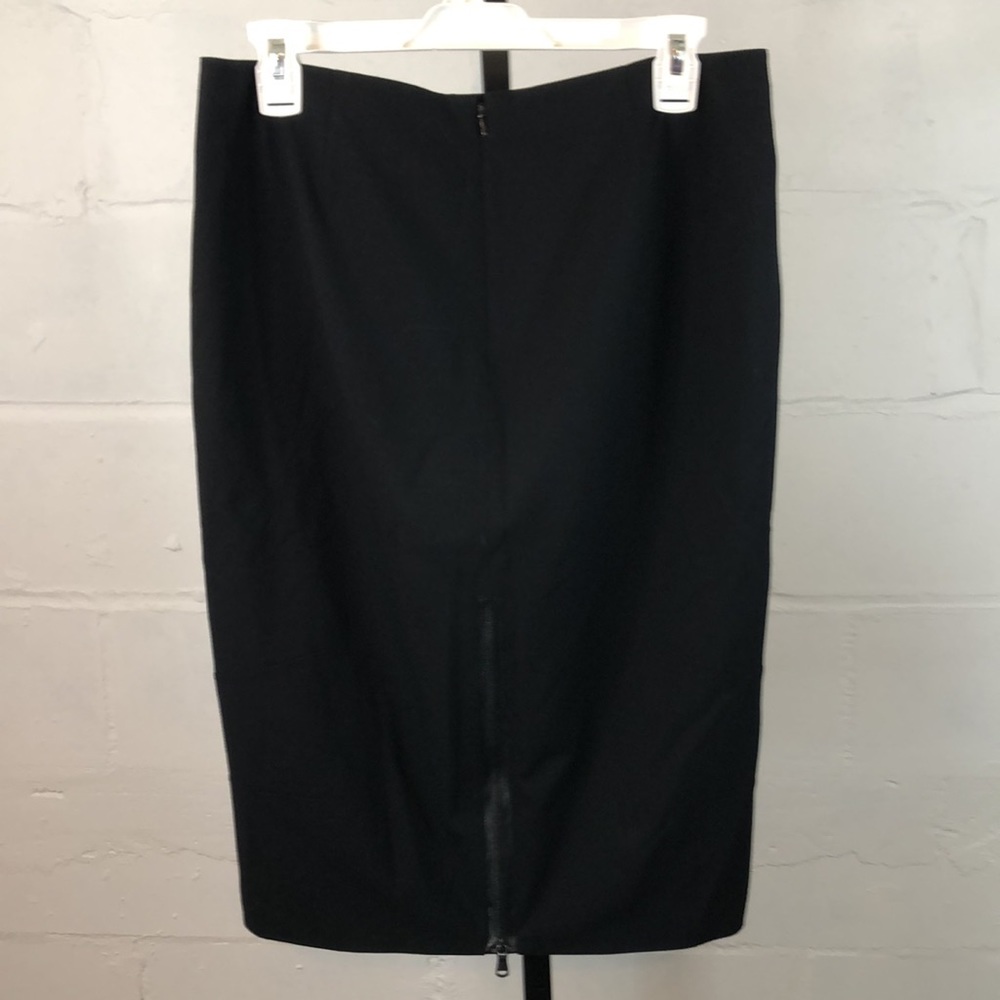 Boston Proper Zipper Vent Pencil Skirt Size 8 Black #f21 - Picture 3 of 6